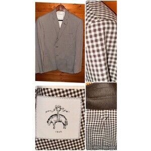 NWOT Brooks Brothers Black Fleece x Thom Browne Cotton Blazer Jacket, 42R BB3